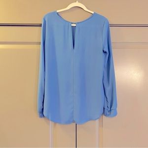 LUSH Dusty Blue Blouse